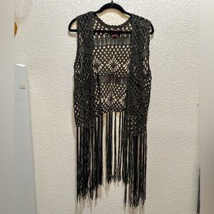 NWOT - Rock & Roll - Crochet Vest - Size XL